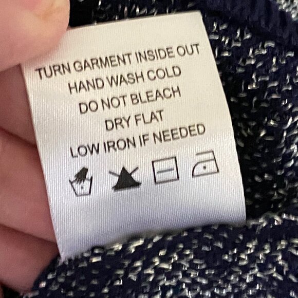 (7) - Nina Leonard Leopard Print Silver Metallic Knit Crewneck Sweater 2X - Picture 9 of 9